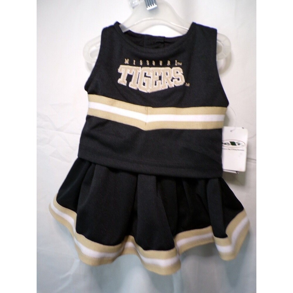 Next Missouri Tigers Infant Cheer Dress Black Gold 12M Embroidered